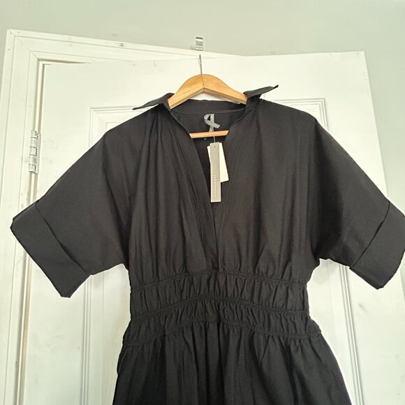The Somerset Tiered Maxi Dress by Anthropologie: Shirt Dress Edition, Black - Picture 8 of 11